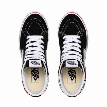 Damske Kotnikove Tenisky Vans I Heart Sk8-Hi Čierne/Biele VA30CTYFO